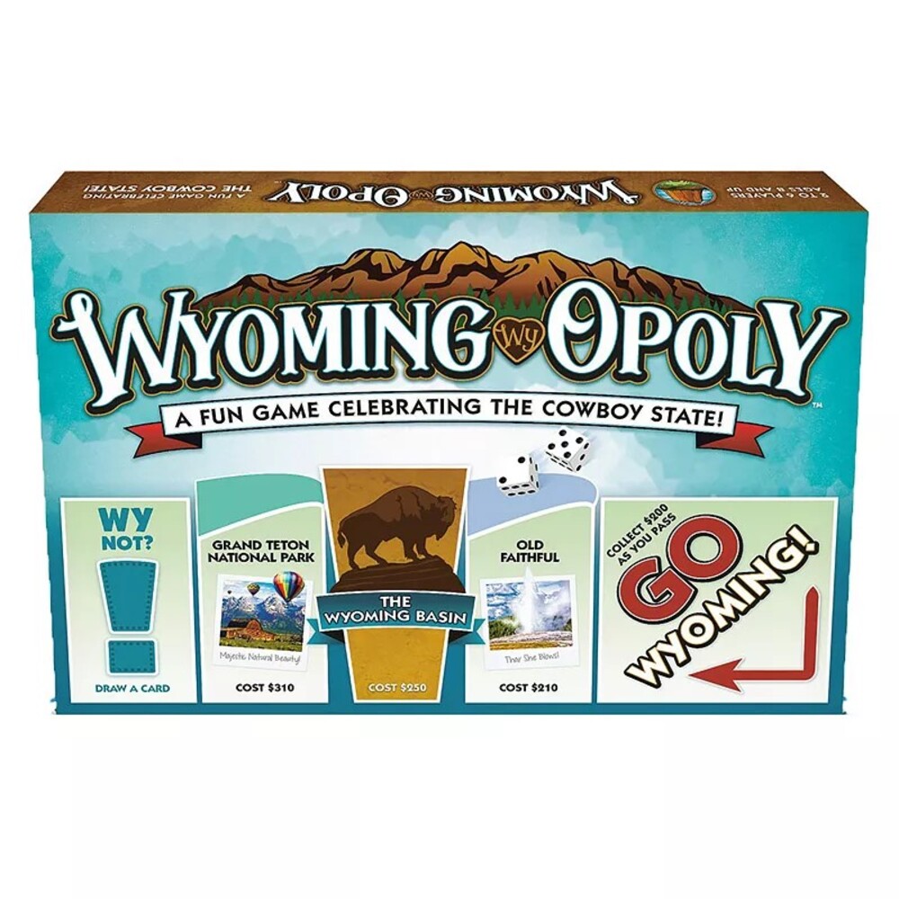 Late for the Sky: Wyoming-Opoly - State Themed Family Board Game, Multi